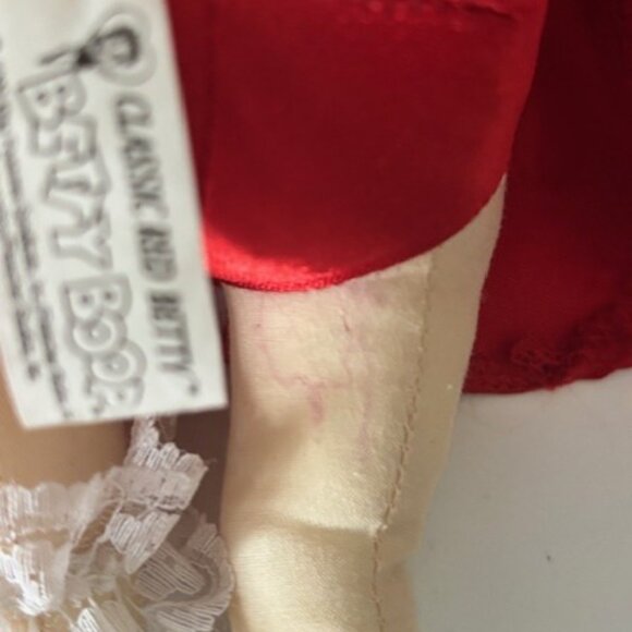 Classic Red Betty Boop Plush 16” 1999 Kelly Toy Red Dress Heart Garter Stand - Picture 13 of 13